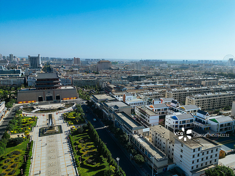 武威 南城门广场 文化广场 凉州区 鸠摩罗什寺图片素材