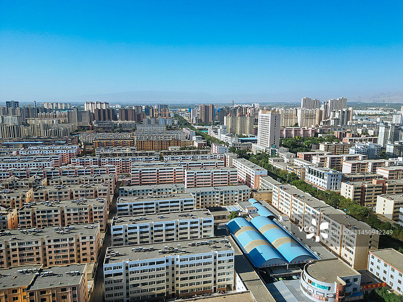 武威 南城门广场 文化广场 凉州区 鸠摩罗什寺图片素材