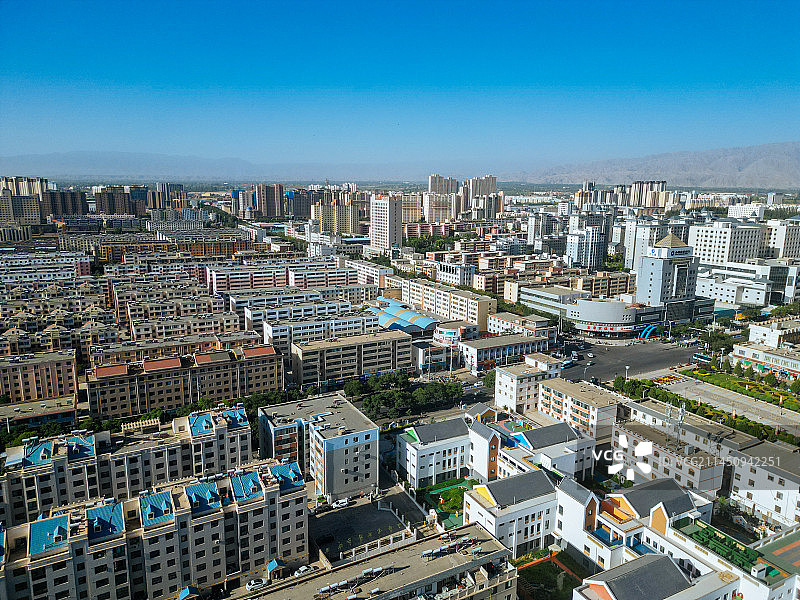 武威 南城门广场 文化广场 凉州区 鸠摩罗什寺图片素材