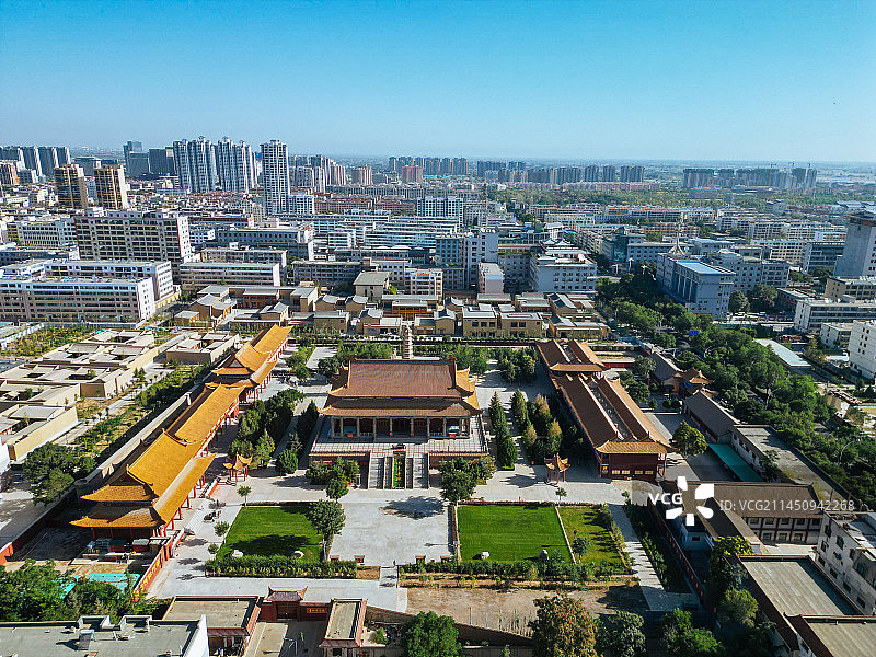 武威 南城门广场 文化广场 凉州区 鸠摩罗什寺图片素材