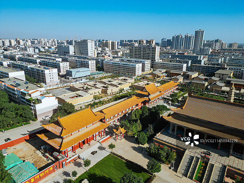 武威 南城门广场 文化广场 凉州区 鸠摩罗什寺图片素材