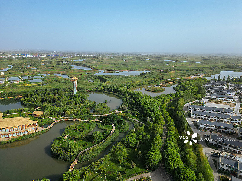 张掖城市湿地博物馆图片素材