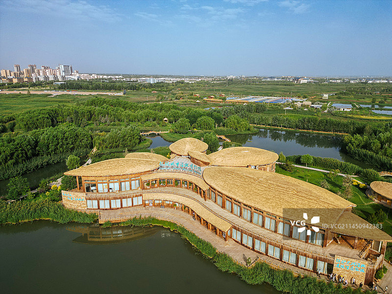 张掖城市湿地博物馆图片素材