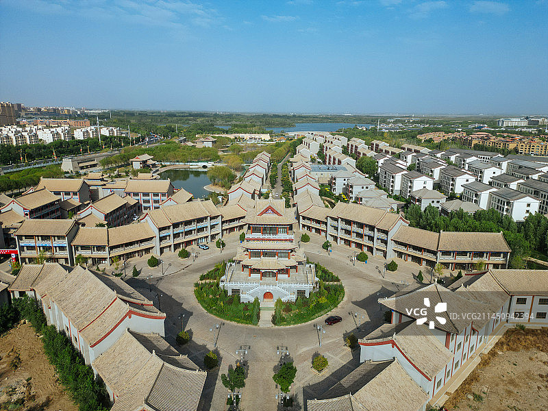 张掖城市湿地博物馆图片素材