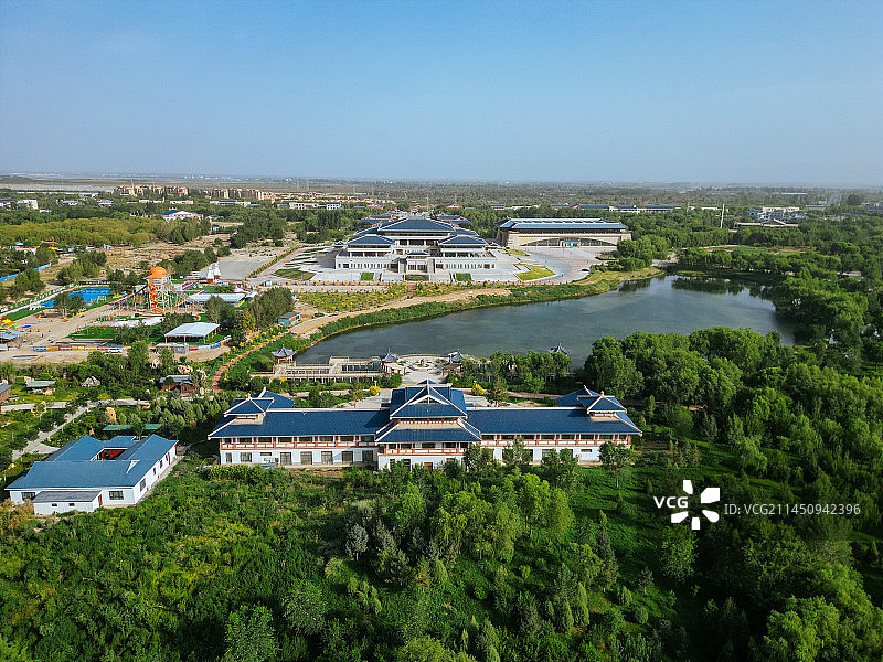 张掖城市湿地博物馆图片素材