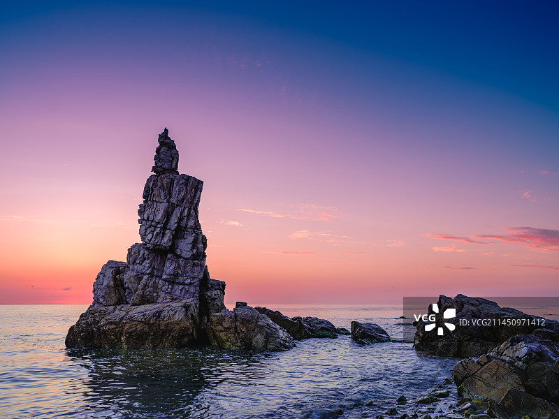 大连将军石晚霞图片素材