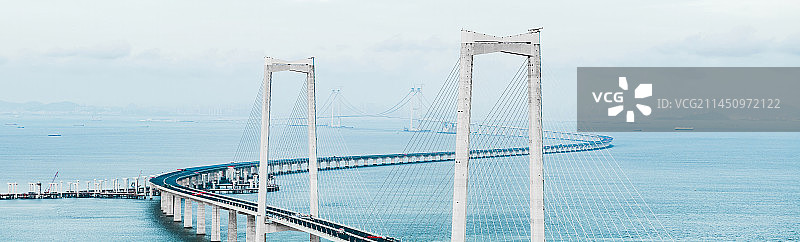 中国广东省珠三角深中通道大桥图片素材