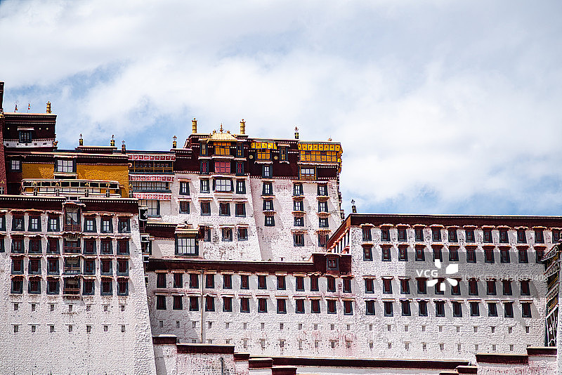 西藏拉萨布达拉宫特写图片素材