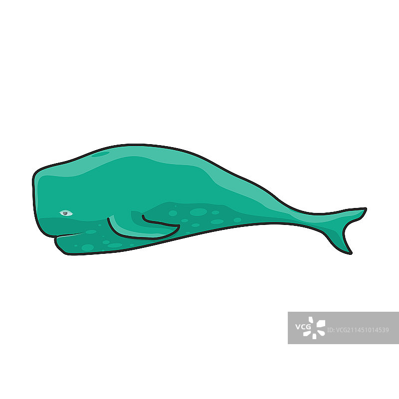 鲸鱼精子彩色图标图片素材