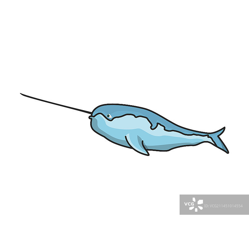 独角鲸图标图片素材