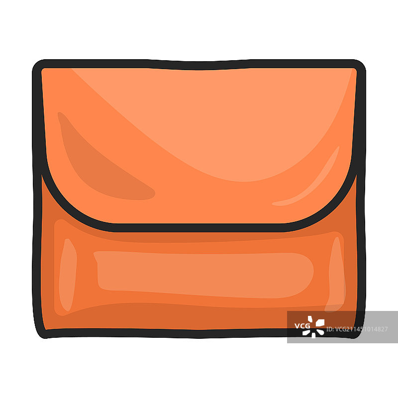 皮钱包彩色图标标志图片素材