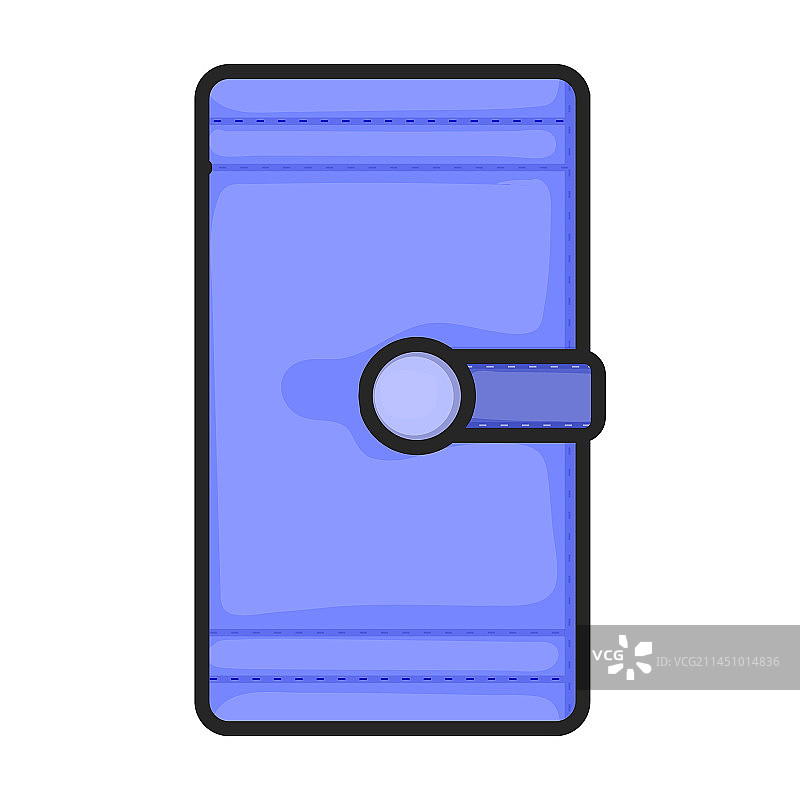 皮钱包彩色图标标志图片素材