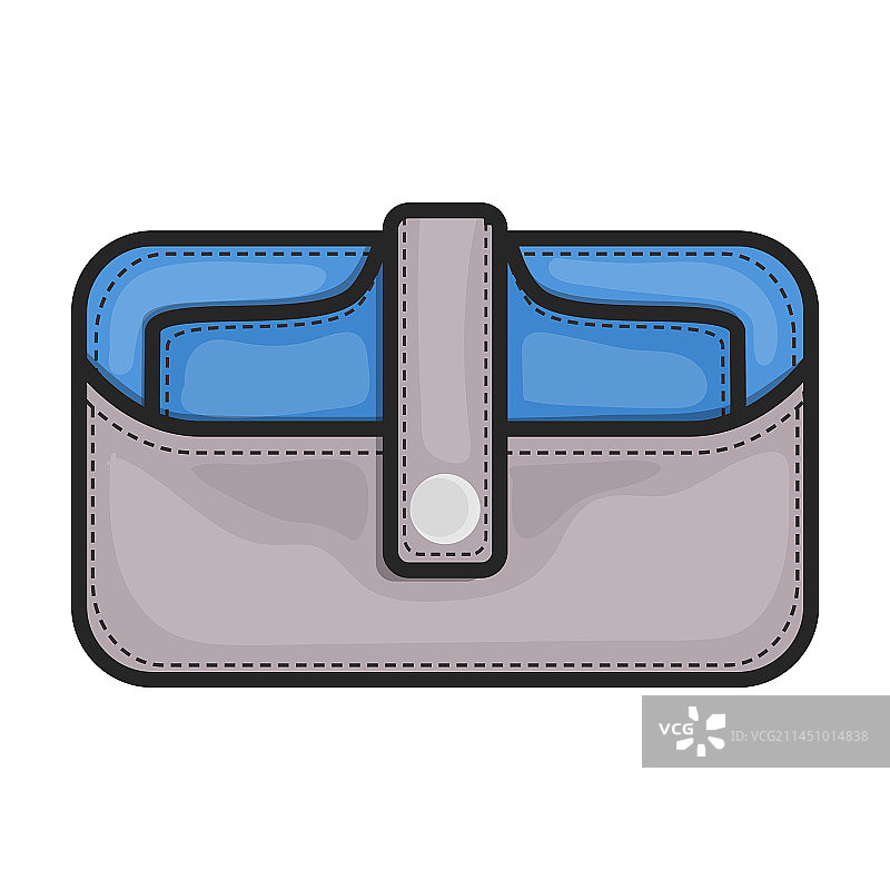 皮钱包彩色图标标志图片素材