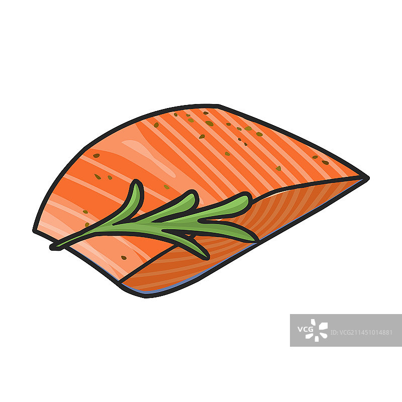 鱼块彩色logo图片素材