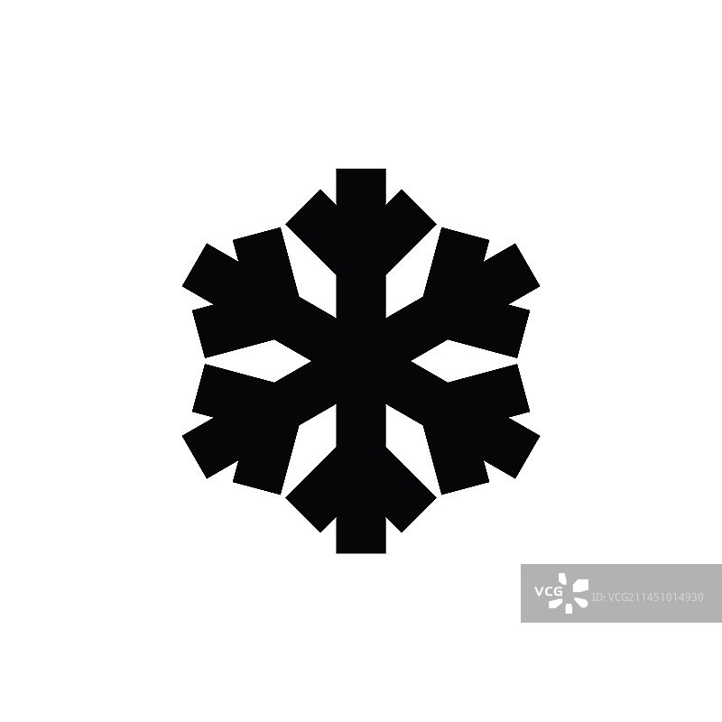 雪花极简符号图片素材