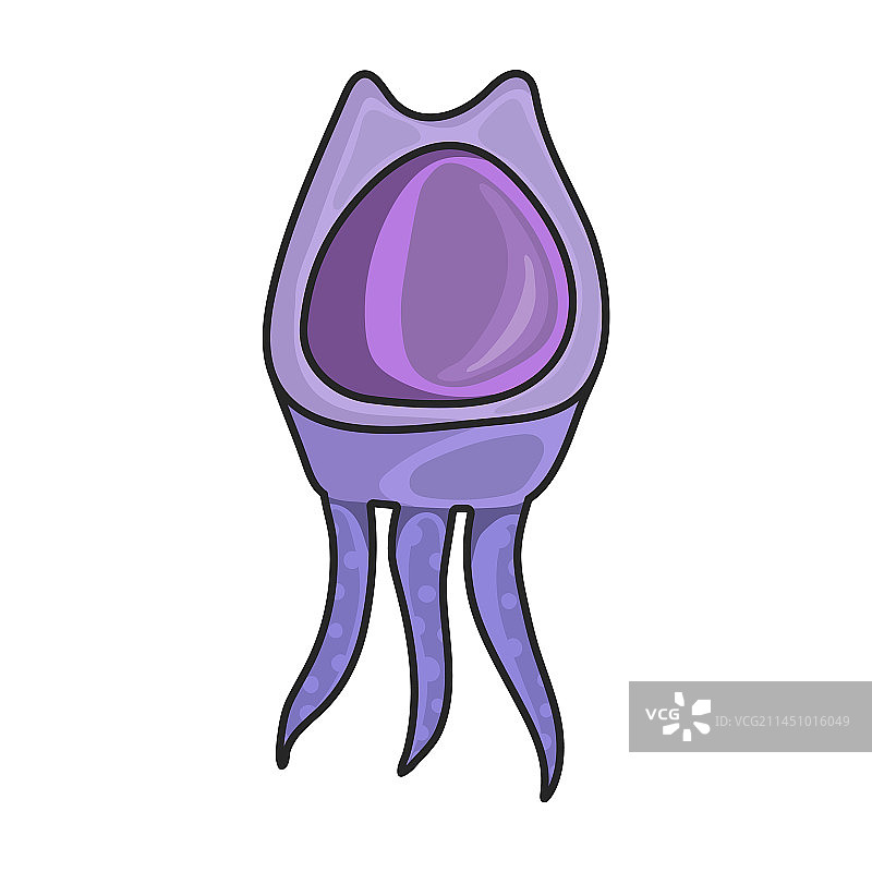 白色背景上的浮游生物图标彩色logo图片素材