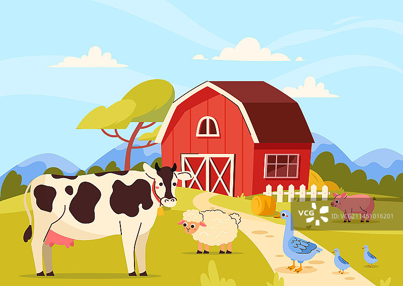 家畜农场概念图片素材