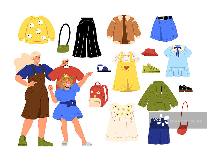 儿童服装概念图片素材