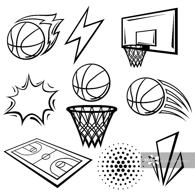 篮球俱乐部标志图片素材