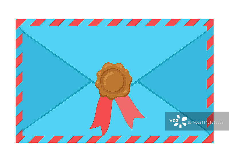 信封中的字母：浪漫的信件图片素材
