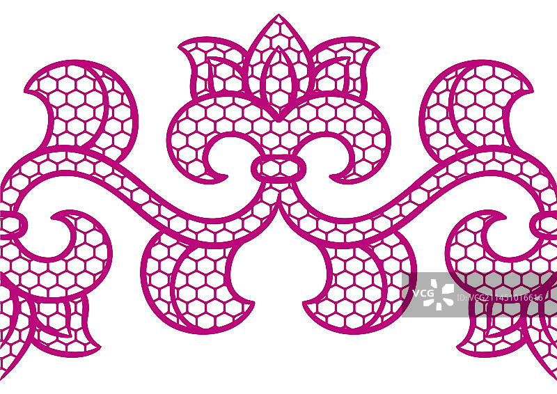 花卉蕾丝无缝边框图案图片素材