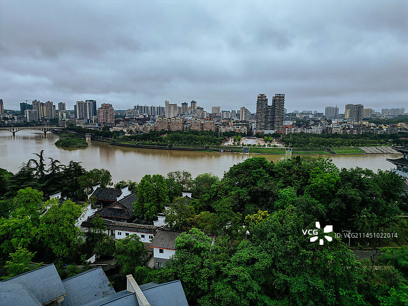内江 大佛寺 西林大桥 大洲广场 内江外滩 天润大厦 大千园  古西林寺 桐梓大桥图片素材