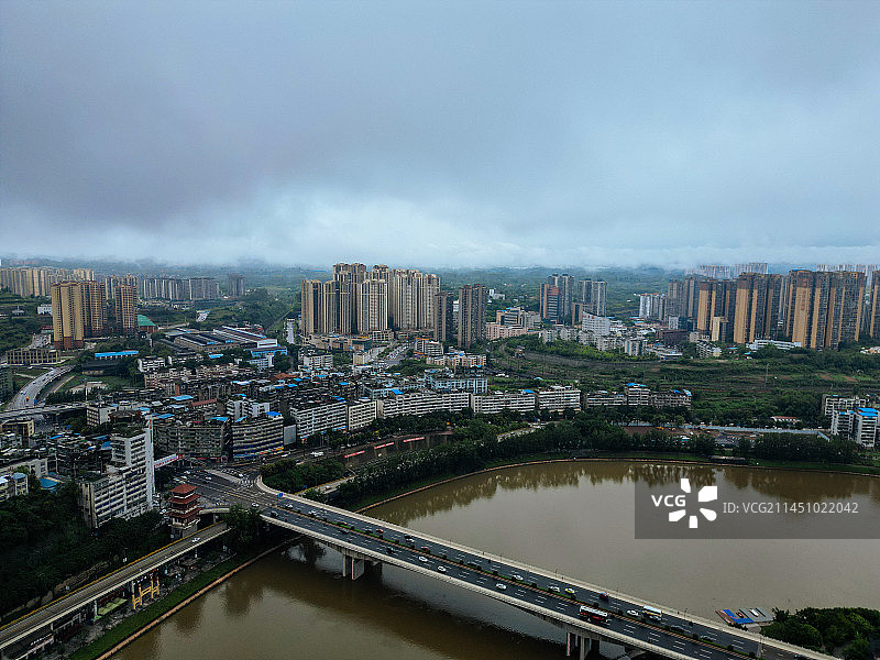 内江 大佛寺 西林大桥 大洲广场 内江外滩 天润大厦 大千园  古西林寺 桐梓大桥图片素材