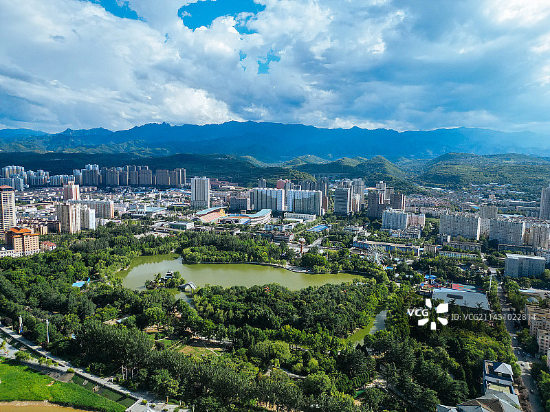 宝鸡 航拍 金台观 金台区 渭河公园 胜利大桥 人民公园 体育馆 金渭大桥 文化艺术中心图片素材