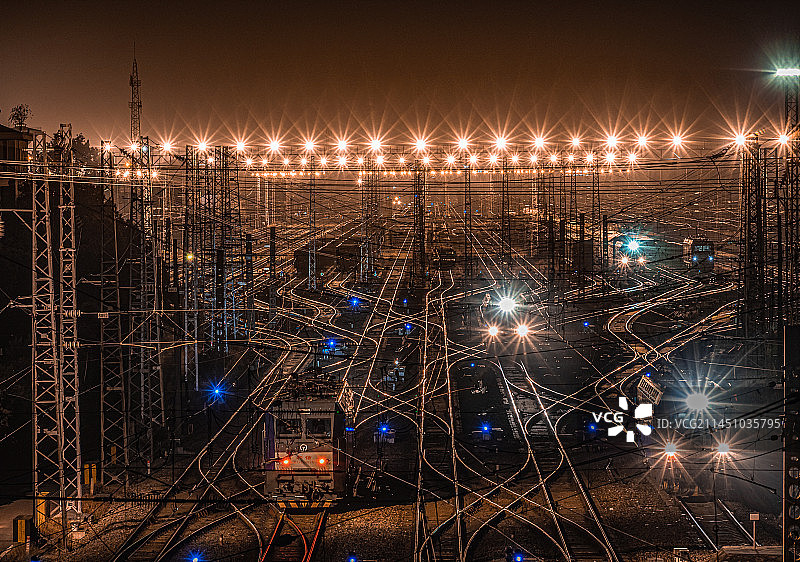 武汉北编组站图片素材