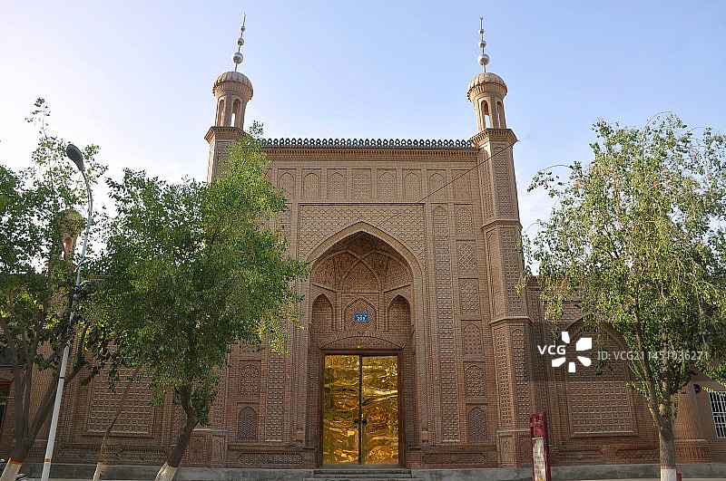 和田加曼清真寺图片素材