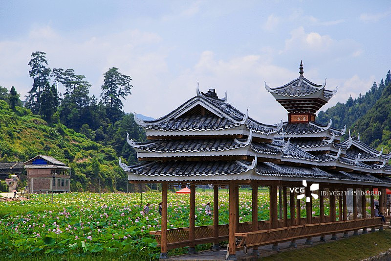 贵州黎平堂安侗寨景观图片素材