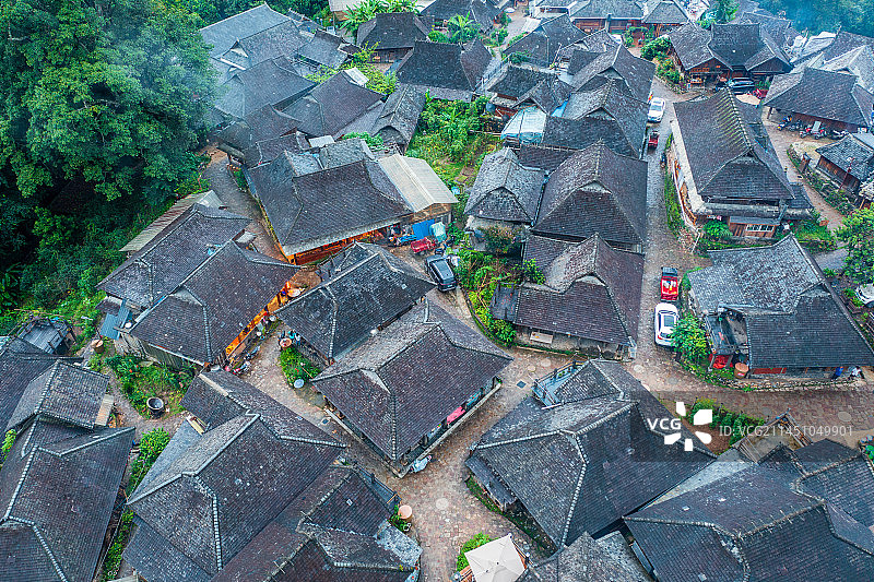 云南省普洱市澜沧县景迈山翁基布朗族古寨图片素材