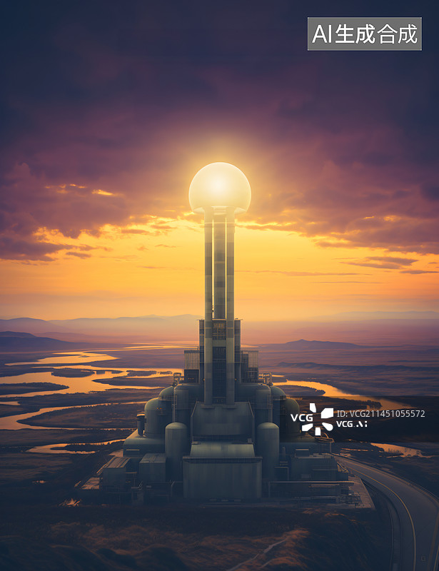 【AI数字艺术】核能世界末日的插画图片素材