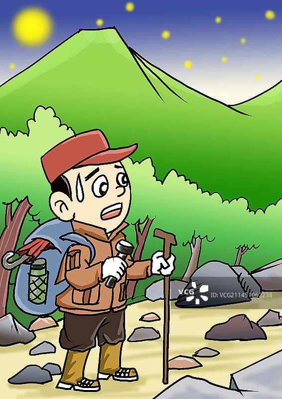 游客擅自到禁区探险旅行图片素材