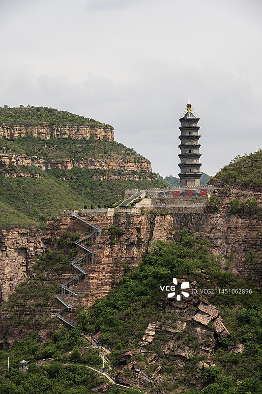 山西省壶关县中国最美峡谷村落——大河村图片素材