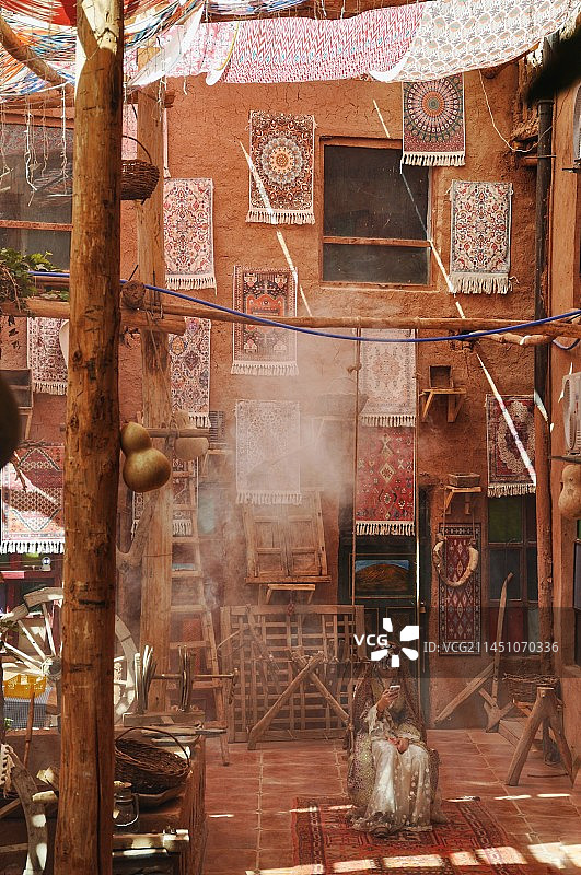 吐鲁番吐峪沟麻扎村图片素材