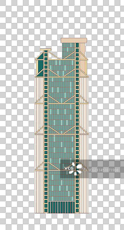 国风地标系列—香港 汇丰银行大厦图片素材