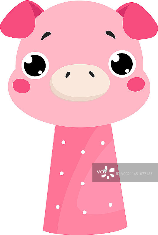 小猪手指玩具娱乐玩偶图片素材