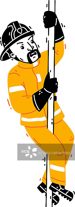 戴头盔穿制服的消防员图片素材