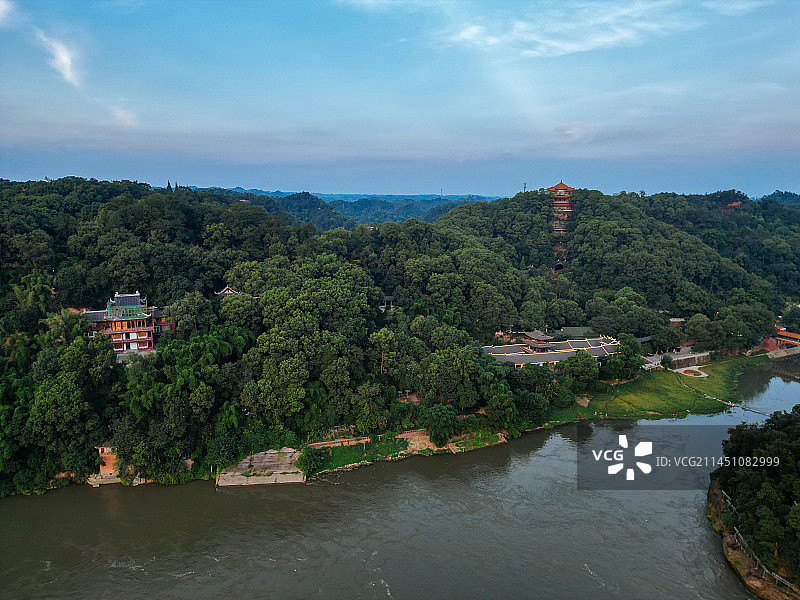 乐山 乐山大佛 灵宝塔 桂华寺  旅游广场 会江门图片素材