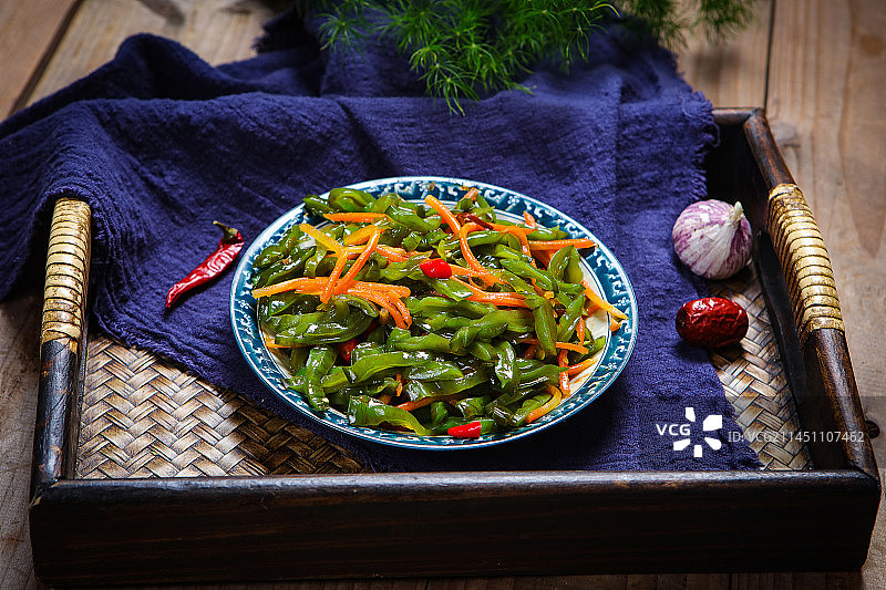 美味凉菜凉拌裙带菜梗图片素材