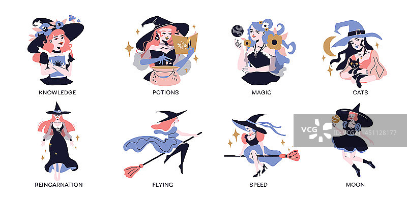 女巫组合套装图片素材