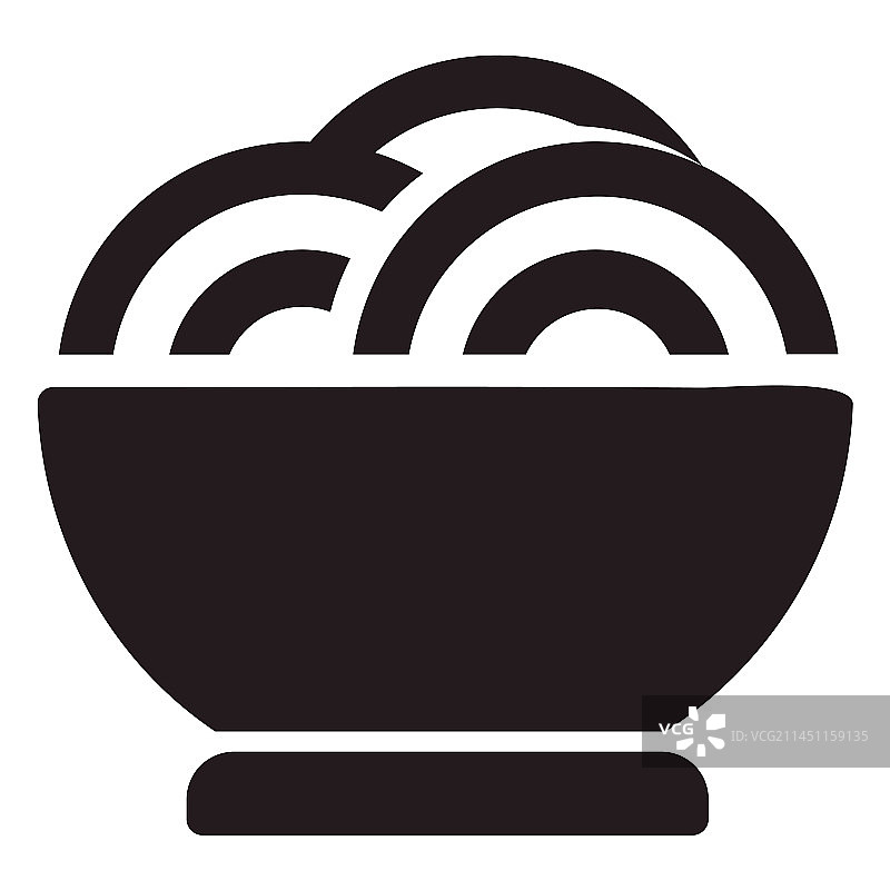 黑碗意面图片素材