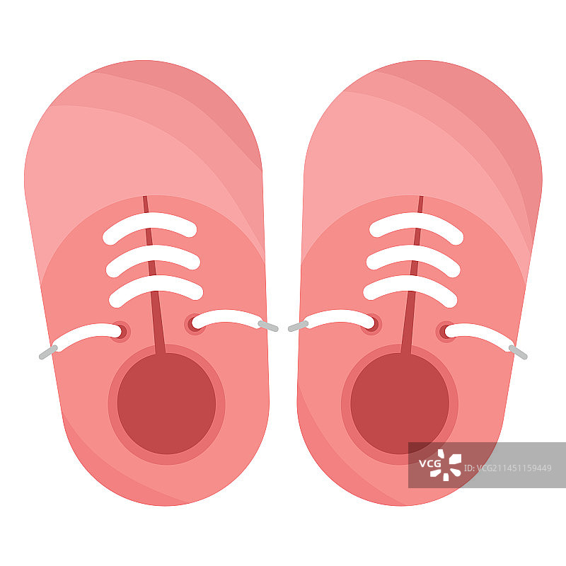带蕾丝的婴儿鞋图片素材