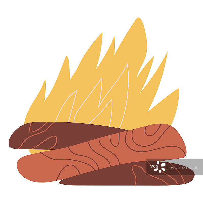 篝火设计图片素材