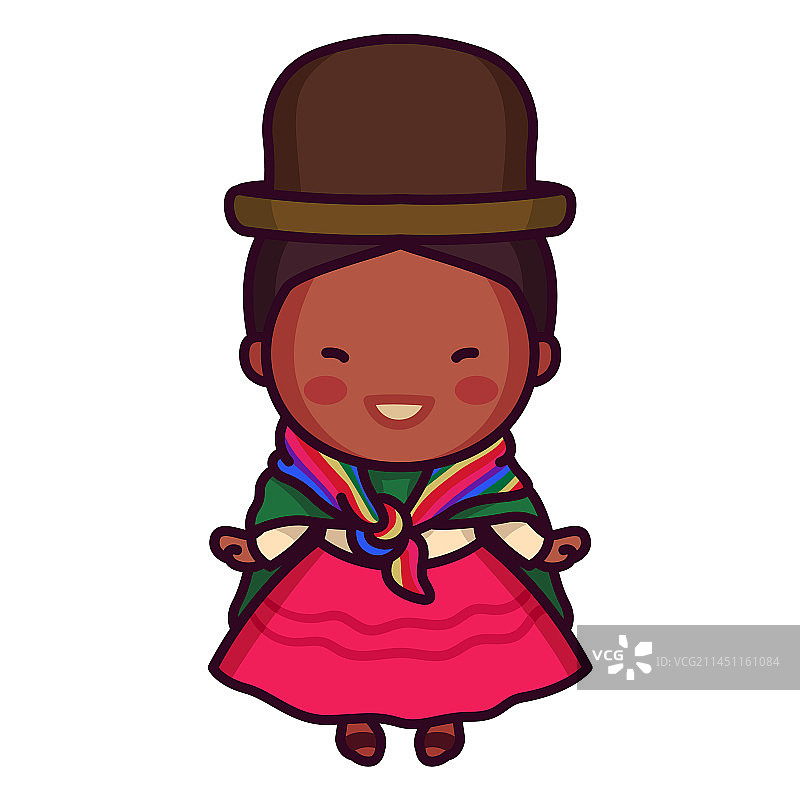 玻利维亚传统服饰女性图片素材