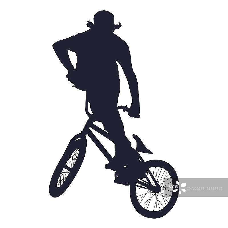 BMX运动剪影图片素材