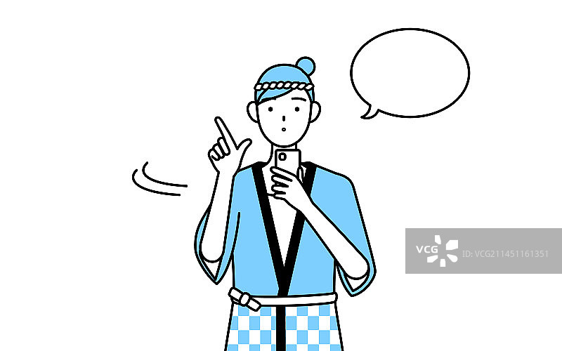 穿着日式夏日祭典和服的女人图片素材