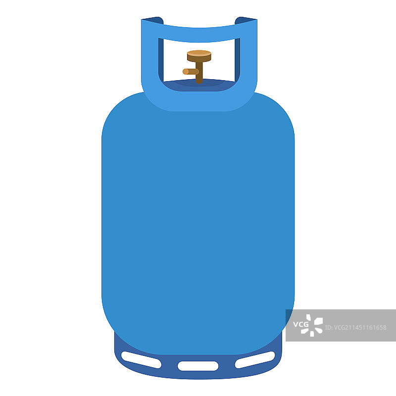 蓝色丙烷气罐图片素材