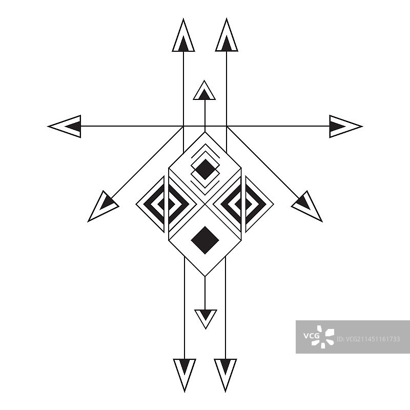 波西米亚部落几何细条纹图片素材